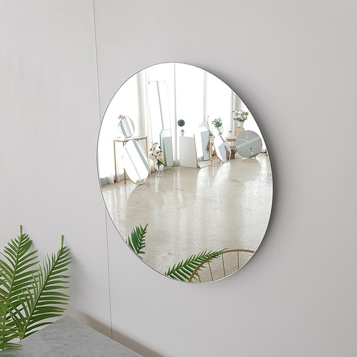 아트벨라 노프레임 원형 거울, 단일색상