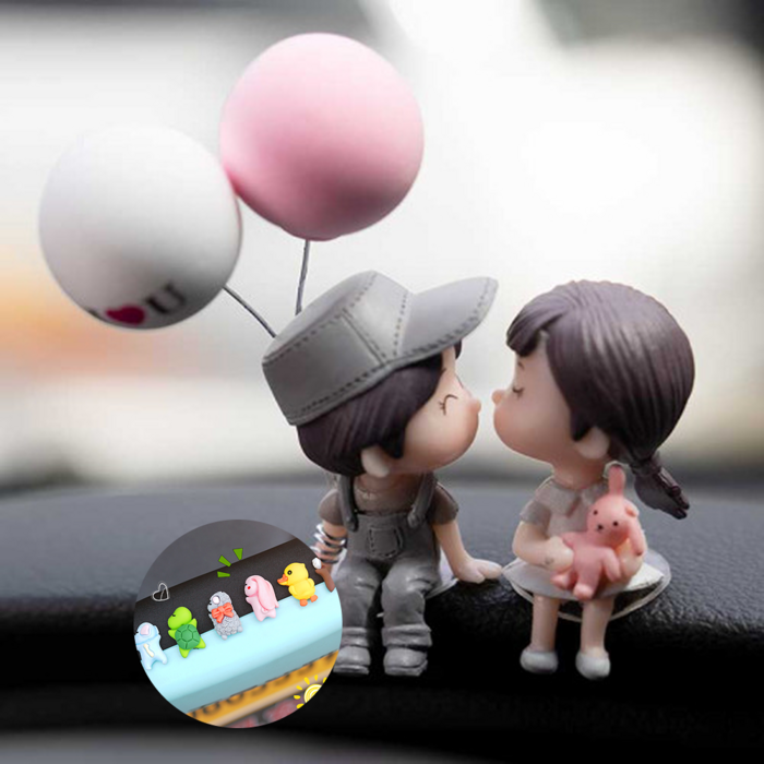 라스무스 귀여운 차량 악세사리 피규어