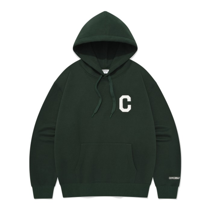 국내매장판 COVERNAT 커버낫 후드티 C 로고 후디 브리티쉬 그린 318807