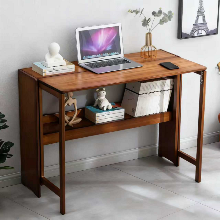 접이식 사무용 책상 컴퓨터책상 노트북 책상 원목 책상