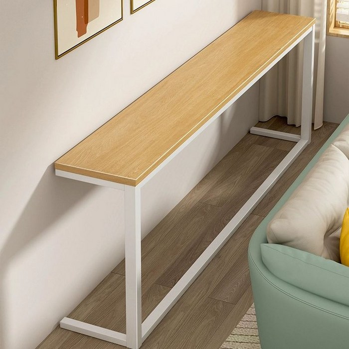 폭좁은테이블 틈새 긴 장식장 수납 원목식탁 인테리어 카페