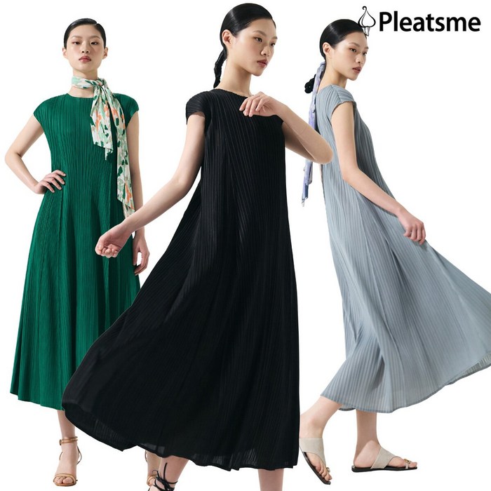 플리츠미 런칭가109,000원 25SS 원피스 컬렉션 3종 원피스 이너원피스스카프 385007