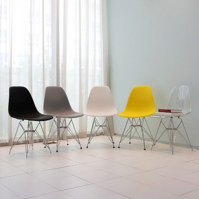 모던 미드센추리 인테리어 디자인 에펠 카페 식탁 테이블 의자, 01. 패리스 1개 (블랙1)