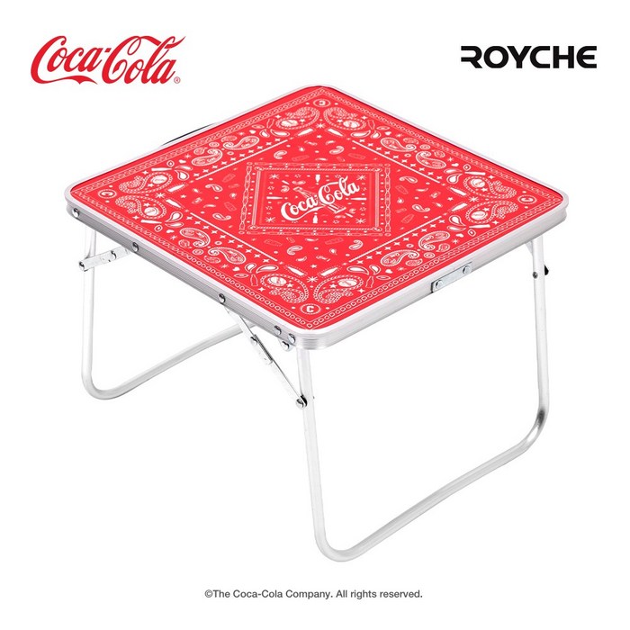 로이체 코카콜라 캠핑 폴딩 테이블 레드