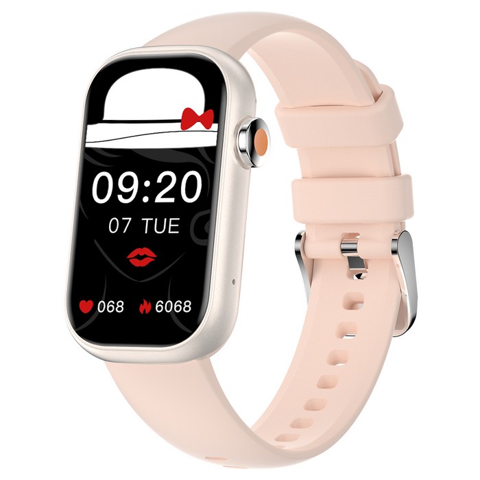 와피크 통화가능 블루투스 운동시계 알림 확인가능한 스마트워치 X3, GPS  블루투스, 3.7cm, 골드