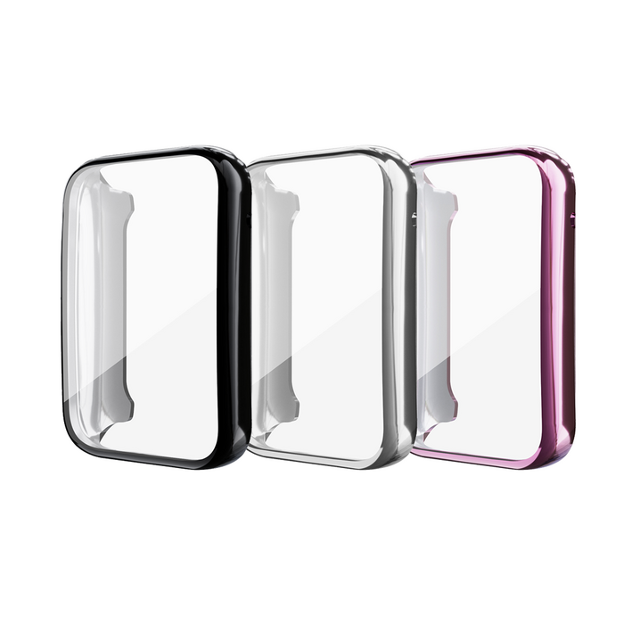 11 이너스 샤오미 미밴드7 프로 풀커버 액정 범퍼 일체형 TPU 케이스, 2개