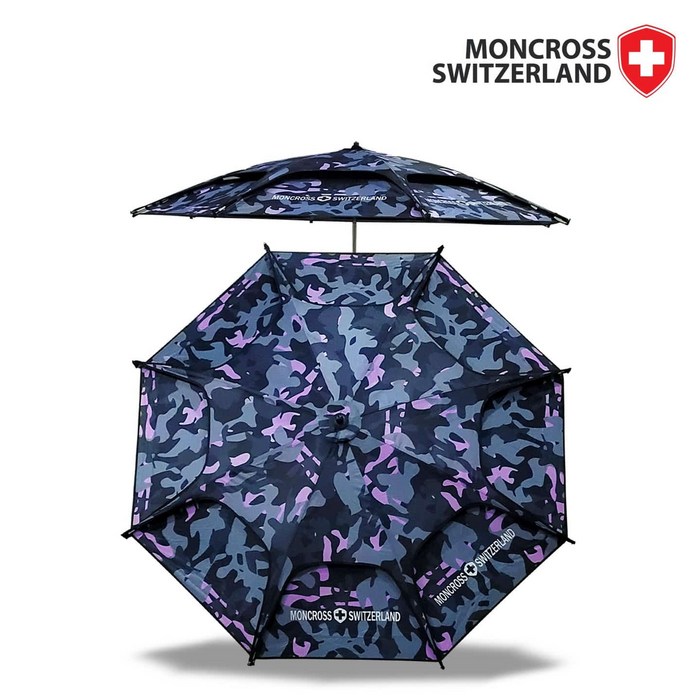 몽크로스 듀랄루민 립스탑 암막 지퍼형 파라솔 D52JP, 단품