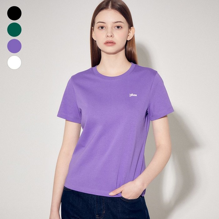 게스 GUESS 여성 미니게스 흘림체 반팔티셔츠 YP2K9432 410979