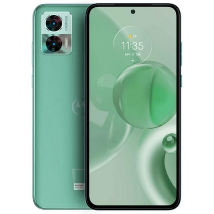 모토로라 엣지 30 네오 듀얼 SIM 128GB ROM  8GB RAM GSM 전용  CDMA 미지원 공장 초기화 5G 스마트폰 아쿠아 폼 색상  국제 버전 리퍼