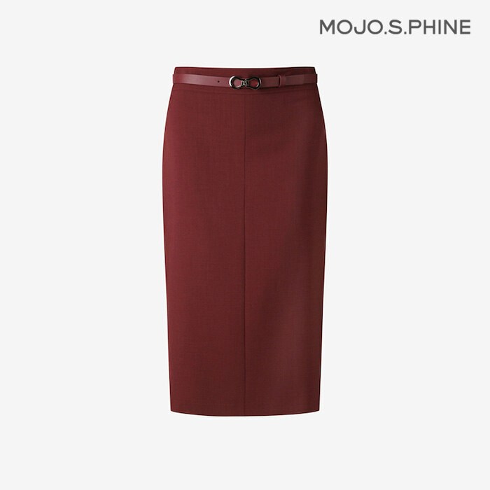 매장정품 모조에스핀 벨티드 H라인 스커트 RD 실속 선택 인기 상품