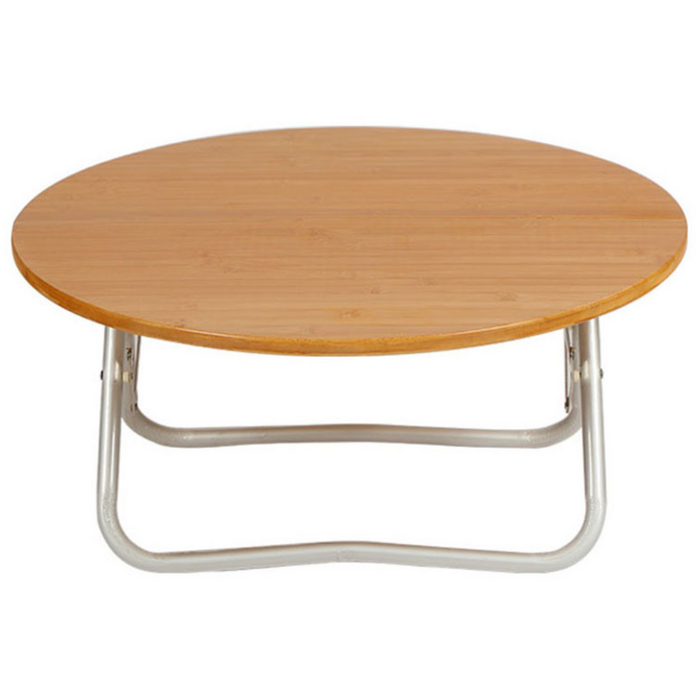 캠핑 원형 접이식 좌식 우드 테이블, 1개, 우드