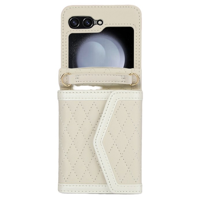 블랑진 루미나 갤럭시 Z플립 퀼팅 카드 지갑 케이스