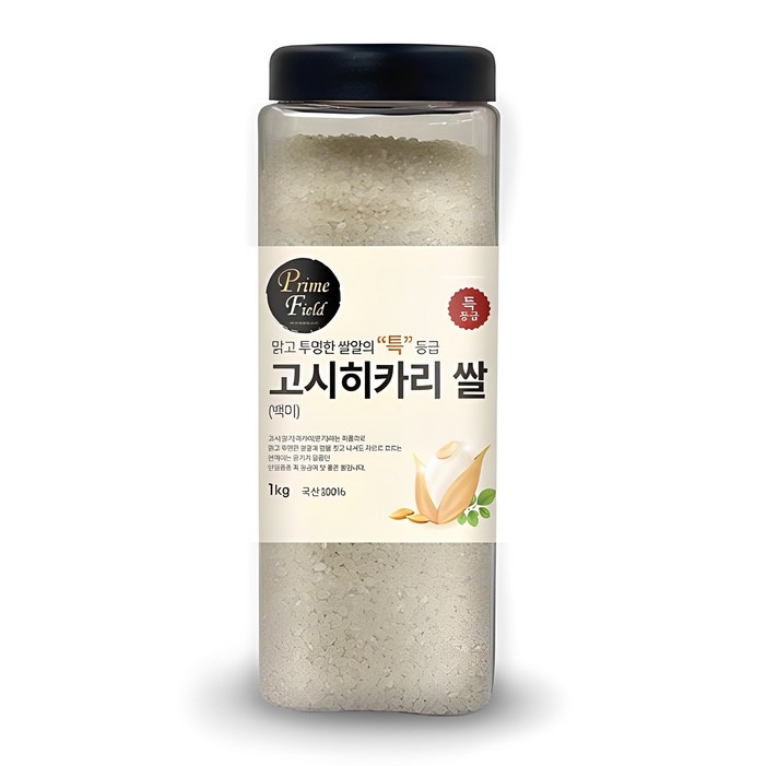 PrimeField 고시히카리 백미, 특등급, 1kg, 1개 PrimeField 고시히카리 백미, 특등급, 1kg, 1개
