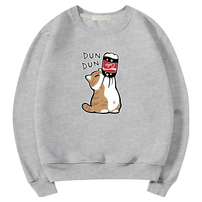 일루소 남녀공용 소프트 특양면 콜라냥이 맨투맨