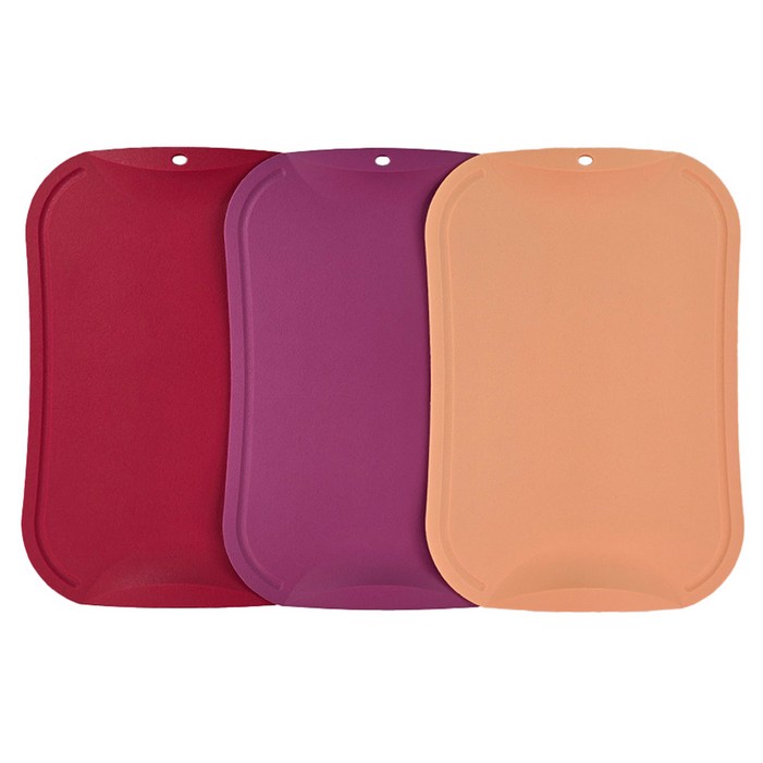 도블레 칼집 나지 않는 도마 소 3종 세트, 1세트, 핫핑크  인디핑크  살구
