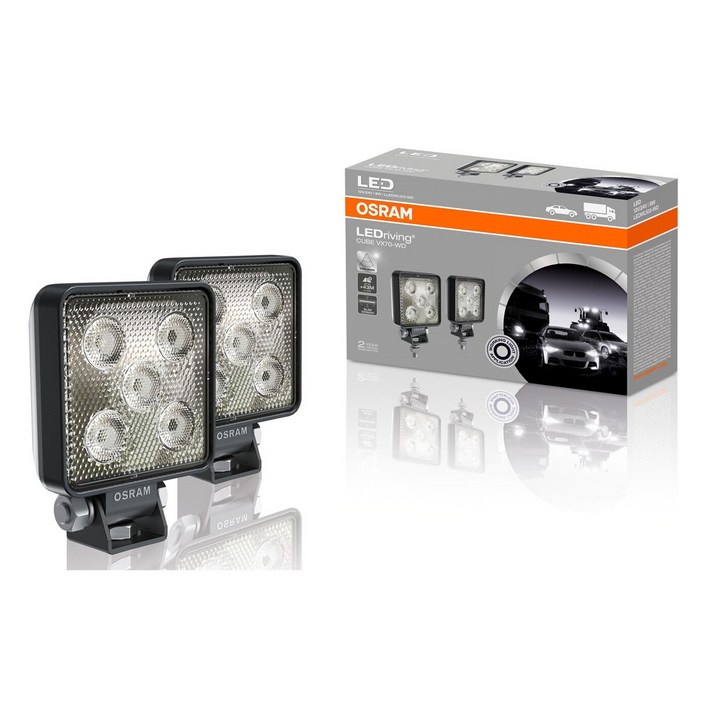 오스람 차량용 12V 24V LED 써치라이트 작업등 사각 확산형 LEDWL103WD, 2개 오스람 차량용 12V 24V LED 써치라이트 작업등 사각 확산형 LEDWL103WD, 2개
