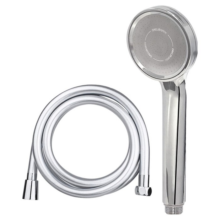 대림바스 1기능 수압상승 샤워헤드  PVC 샤워호스 2m 세트