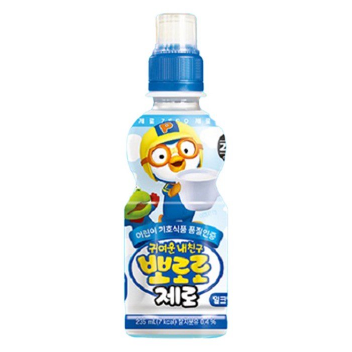 뽀로로 제로 밀크맛, 235ml, 24개