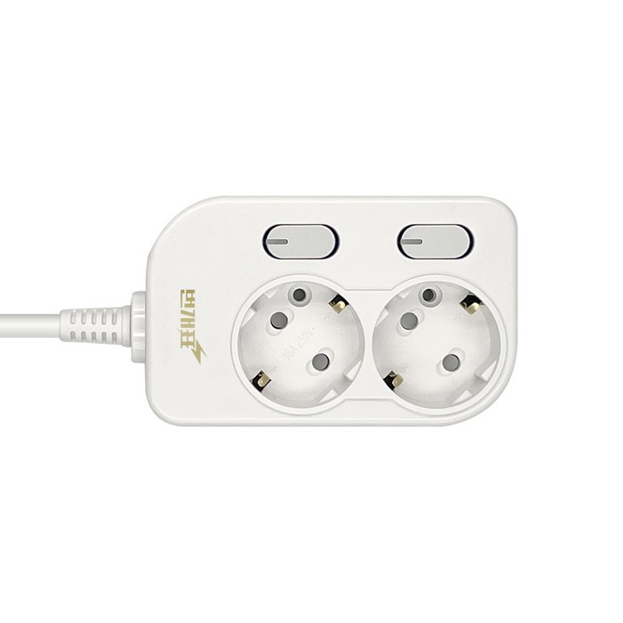 번개표 절전형 뉴개별스위치 멀티탭 2구 WI-MC31623