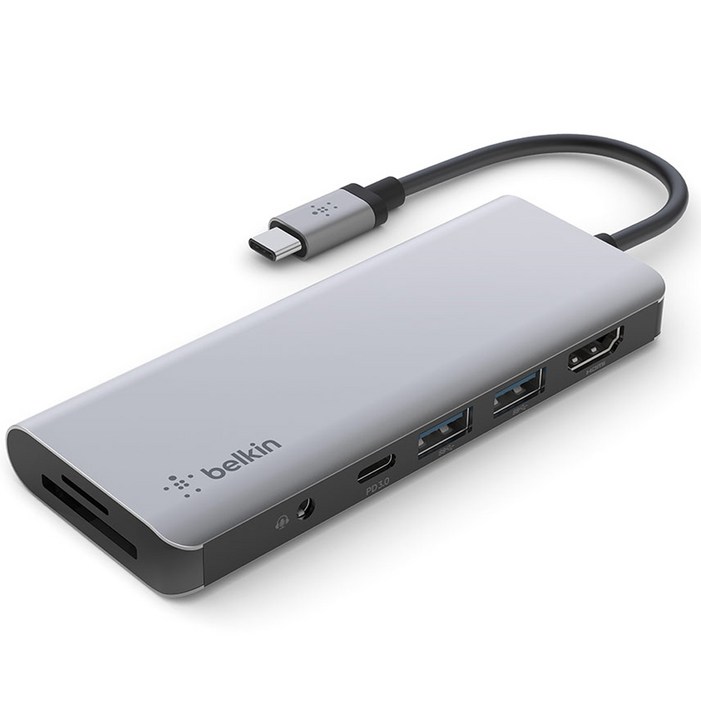 벨킨 7in1 USB C타입 멀티 허브 AVC009btSGY 벨킨 7in1 USB C타입 멀티 허브 AVC009btSGY