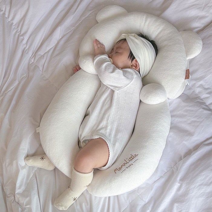 맘앤리틀 유아용 하니드림 베개, 단일 색상
