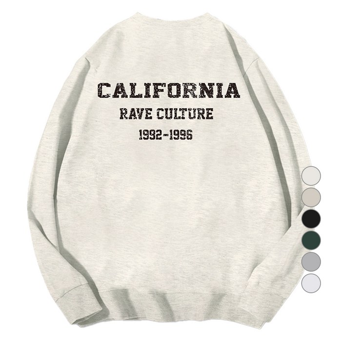 일루소 남녀공용 WD 레이브컬쳐 오버핏 맨투맨