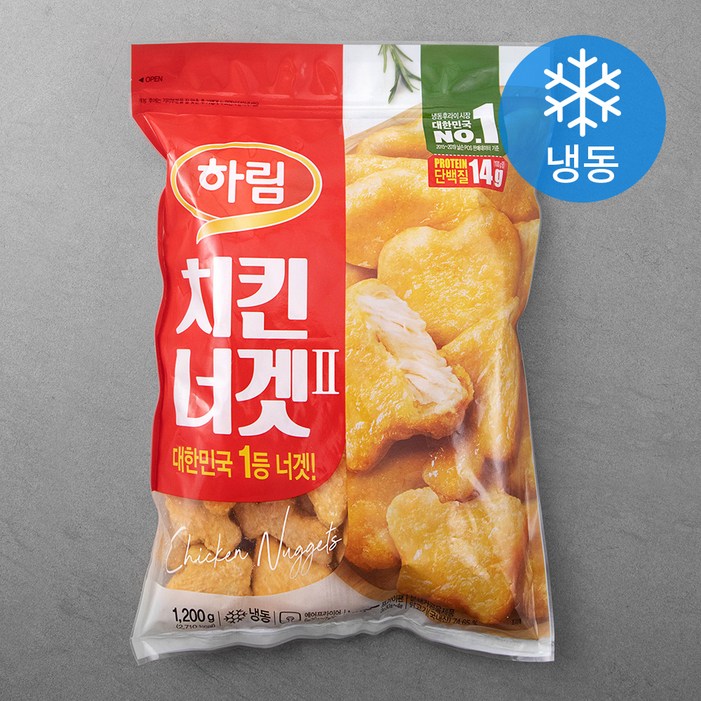 하림 치킨너겟 냉동, 1.2kg, 1개