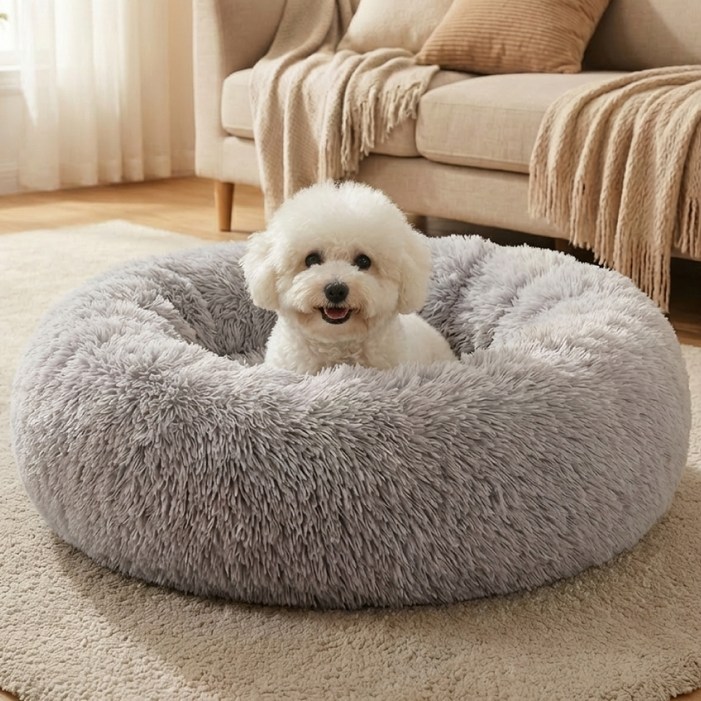 애틱트 반려동물 도톰 딥슬립 쿠션, 멜란지그레이, 1개