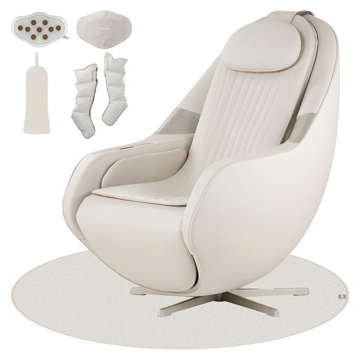 세라젬 파우제 M6 안마의자  복부진동도자  리모컨  시트패드  에어셀마사지기  러그 세트 방문설치