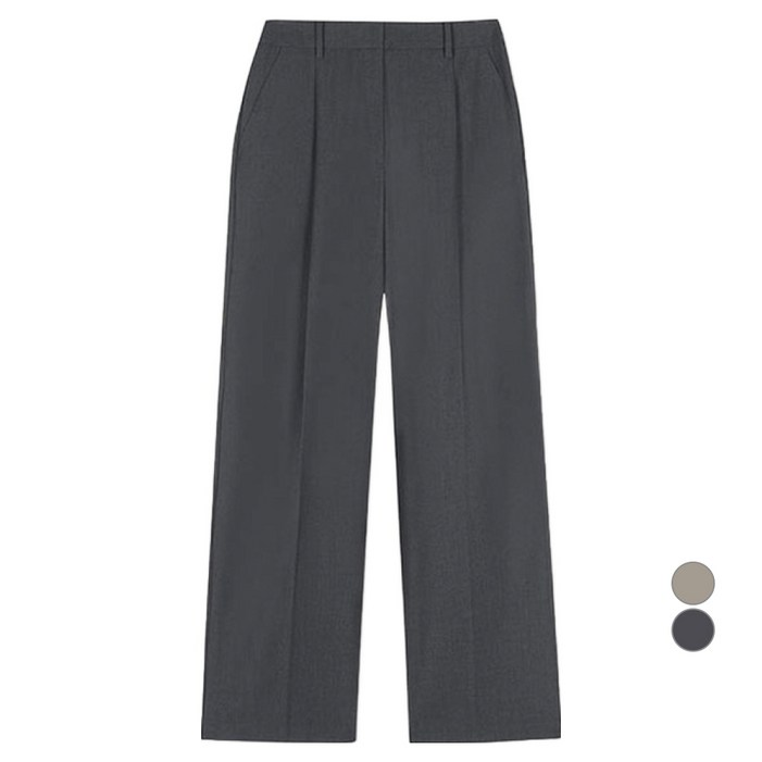 쉬즈미스 여성용 원턱 루즈핏 팬츠