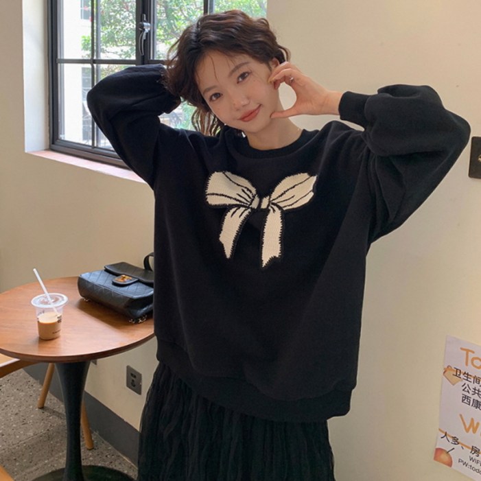 피어니스트 포인트 리본 맨투맨