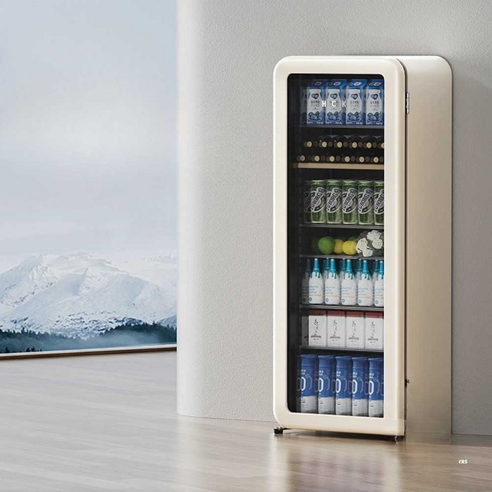 HCK 허스키 아이스 바 냉장고 초박형 임베디드 홈 거실 차 음료 냉장고 사무실 높게 보이는