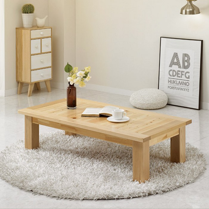 소나무원목으로 만든 원목좌탁 거실테이블 소파테이블 5종