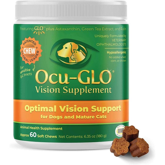 오큐클로 Ocu-GLO 고양이 눈영양제 강아지 눈영양제 60츄어블 X 1