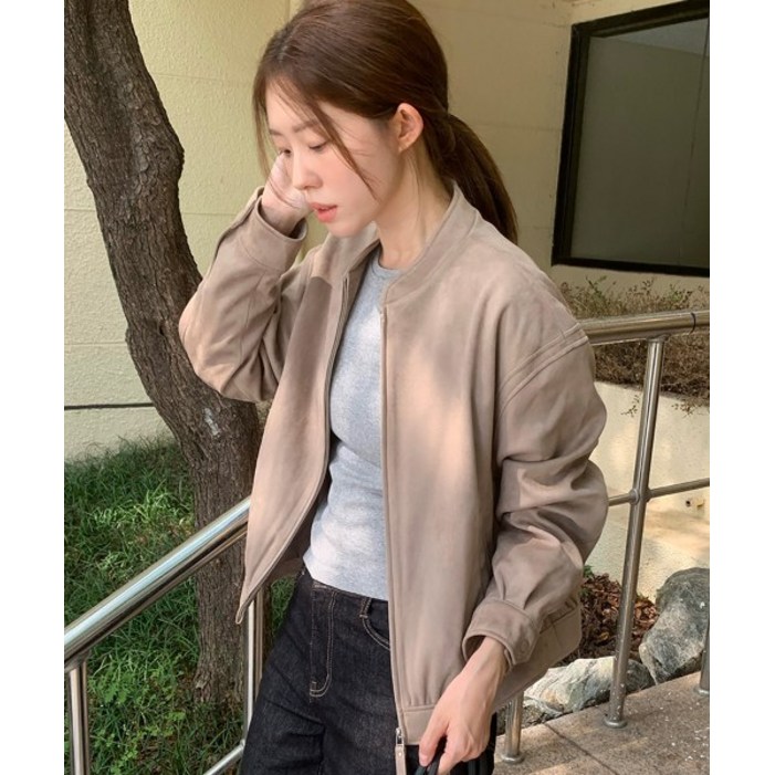 셀렙샵에디션 에스프레소 재입고 2025 멜로우 FAUX스웨이드 점퍼