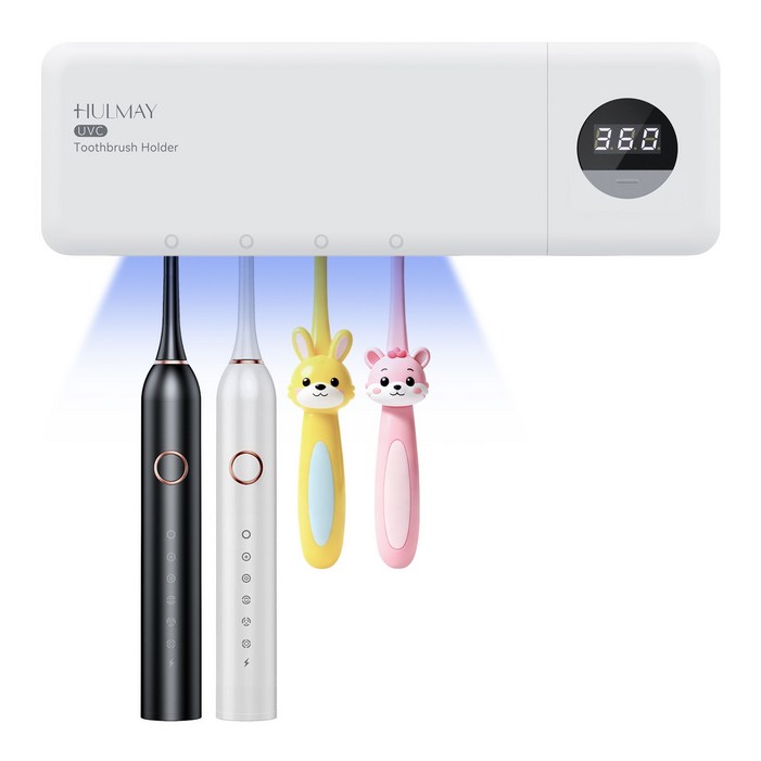 HULMAY AI 스마트 케어칫솔 살균기 +   벽걸이 치솔 살균 건조기+  UVC 자외선 치솔소독기
