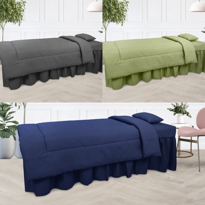 현대교역 굿스타 경락 마사지 침대 커버 미용 베드 커버 피부관리실 맞춤침대커버 침대커버킹 침대패드 베개커버  한국