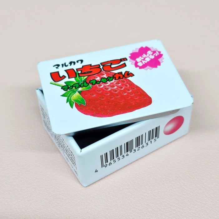 마루가와 버블껌 미니어처 미니 틴케이스 스트로베리