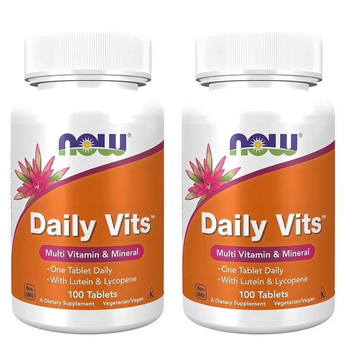 나우푸드 데일리 비츠 멀티비타민 & 미네랄 타블렛, 100정, 2개