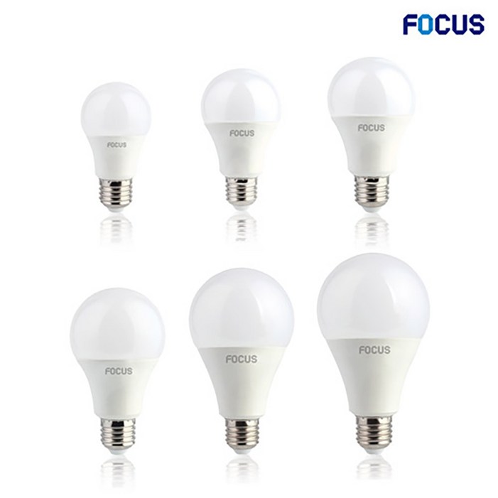 포커스 벌브 LED 8W E26 램프 조명 주광 주백 전구, 전구색, 1개