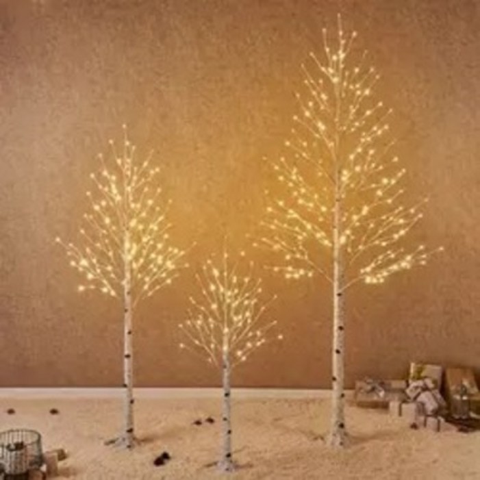 핑크색트리 자작나무 LED 크리스마스트리 2종 150cm,180cm 구성
