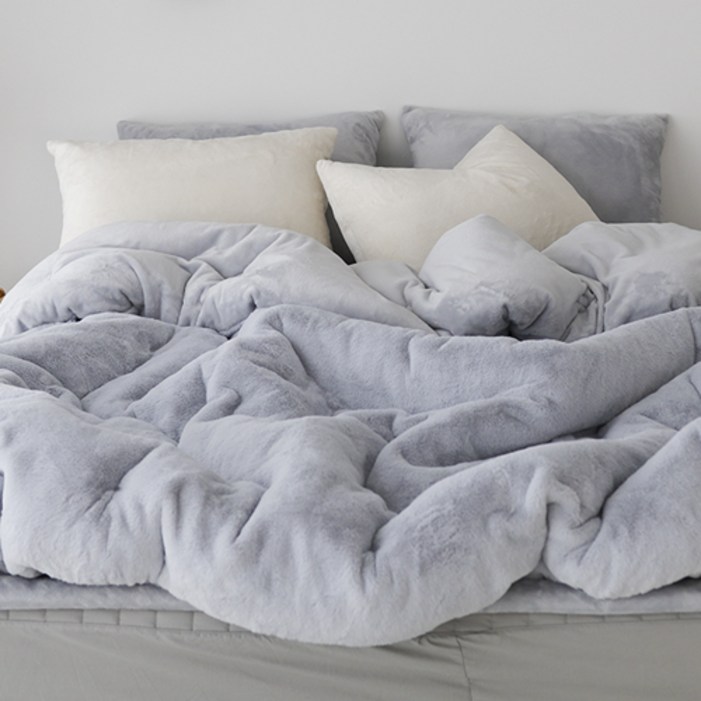 베이직톤 국내산 노스베어 극세사 이불세트 프리미엄 라셀 10mm 겨울이불