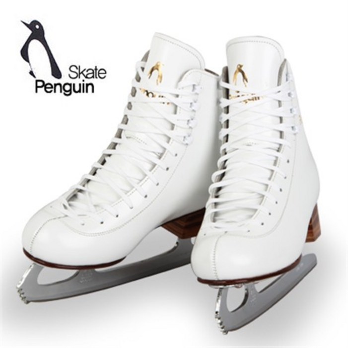 펭귄 고급형 소가죽 피겨스케이트  날집  가방 피겨, 최고급 펭귄 소가죽 피겨스케이트 200