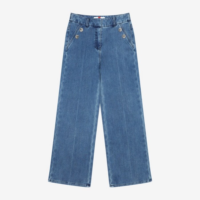 베스띠벨리  겨울 포인버튼 데님 팬츠 BJP2275