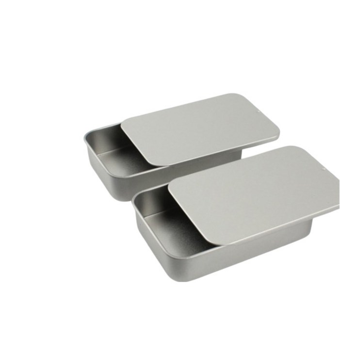 소품 정리 슬라이딩 틴케이스 2P세트  철제케이스 미니틴케이스소품정리통 소품정리케이스 서랍정리케이스 양철 미니 틴케이스 소품 서랍 정리 수납 케이스 2개