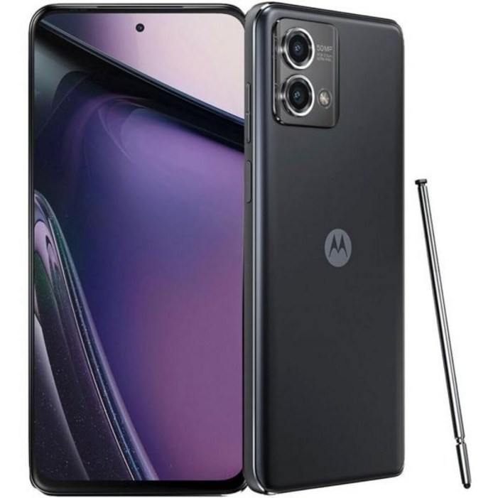모토로라 모토 G 스타일러스 5G 2023 XT23154 128GB 4GB RAM ATT 스마트폰 블랙 갱신