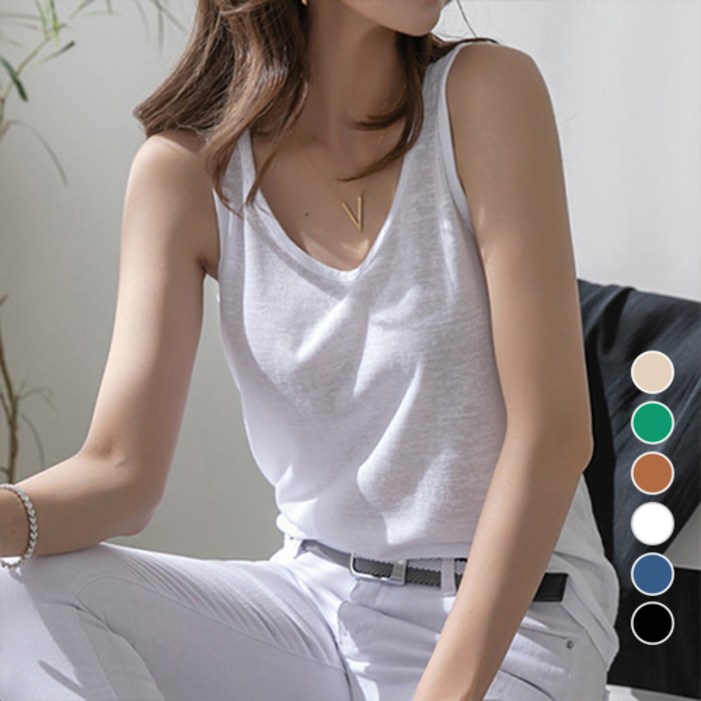 나크21  55120 레이어드 라운드 린넨나시 NK21T37