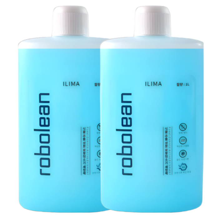 일리마 로보락 전용세제 호환 로봇청소기 세정제 1L 클리너, 2개, 로보린