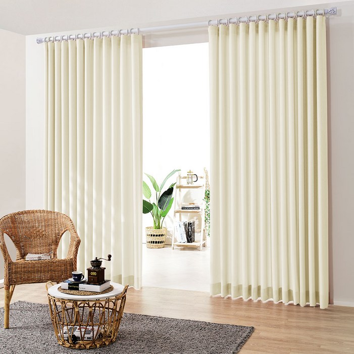 아로아 국내제작 혜미커튼 높이맞춤가능 형상기억 자석끈증정 거실 안방 최고급 호텔식 세련된 색상 사계절커텐