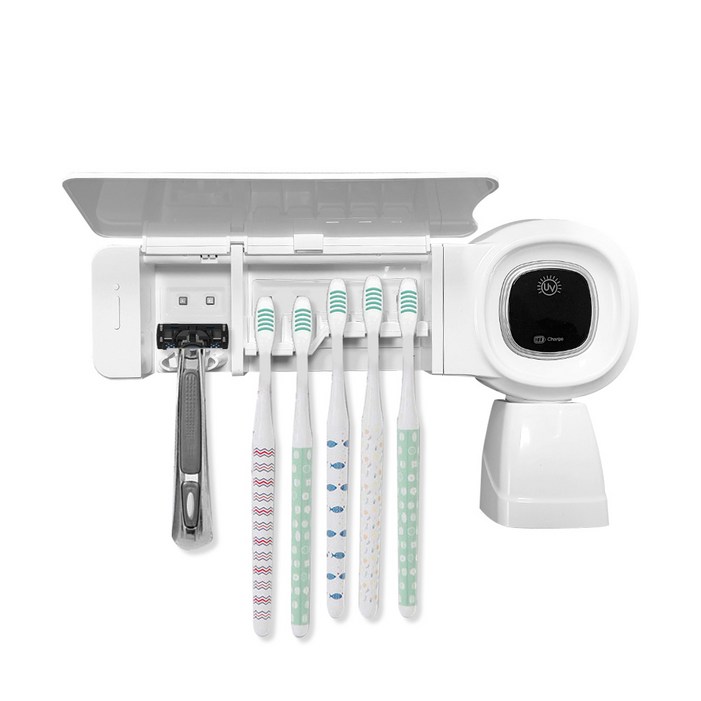 UVC LED 칩 채용 SMF 무선 칫솔살균기 URJ50W 살균타이머자석양치컵최대25일연속사용